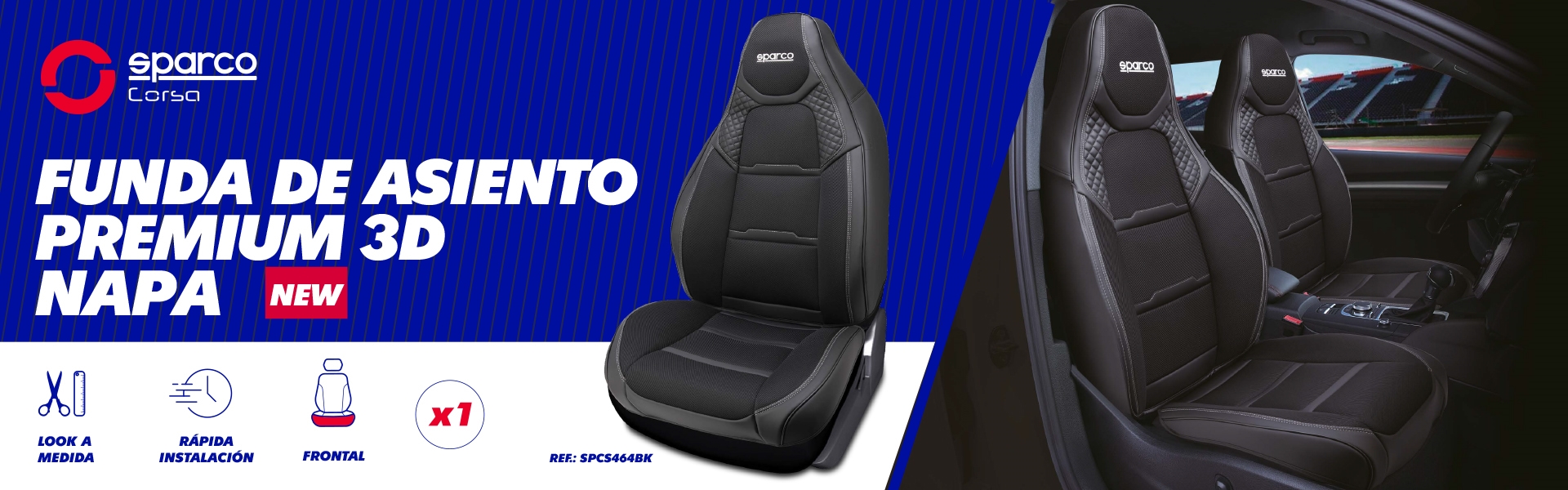 RESPALDO 3D NAPA SPARCO